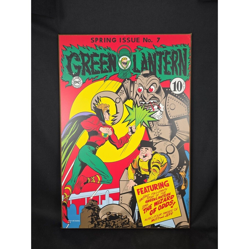 Green Lantern Art Wall Plaque (The Wizard of Odds! DC Comic Print #7, 13" x 19")